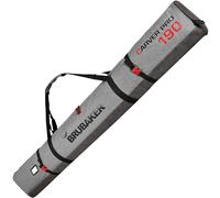 BRUBAKER 'Carver Performance' - Housse à Skis rembourrée pour 1 Paire de Skis + bâtons - 190 cm - Noir/Gris chiné