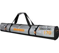 BRUBAKER CarverTec Pro Sac à skis 170 cm pour 1 paire de skis et bâtons - Argent Orange