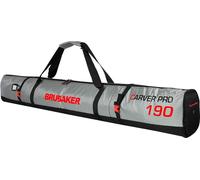 BRUBAKER CarverTec Pro Sac à skis pour 1 paire de skis et bâtons - argent rouge - 190 cm