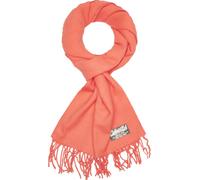 Brubaker Cashmirillo Foulard - env. 30 x 180 cm Légèrement chaud et moelleux - Automne et hiver Foulard moelleux - Etole à franges pour femmes hommes, Saumon