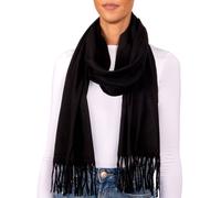Brubaker "Cashmirillo Foulard - env. 30 x 180 cm Long Léger Chaud et Doux - Automne et Hiver Foulard Doux - Etole Foulard à franges pour Femme et Homme - Couleurs Unies