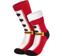 BRUBAKER Chaussettes de Noël épaisses - Chaussettes douillettes Noël - Chaussettes chaudes Chaussettes antidérapantes Chaussettes d'hiver pour femmes & hommes - Stoppersockocks Chaussettes de lit Cade