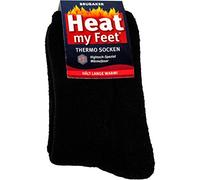 BRUBAKER Chaussettes thermiques 'Heat my Feet' - Lot de 2 Paires - Unisexe - 43-46 - Noir
