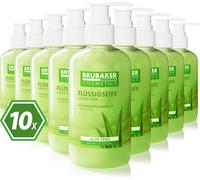 BRUBAKER Cosmetics 10 pack de lotion lavante pour les mains savon liquide aloe vera - 10 x 240 ml dans un distributeur pratique - nettoie en douceur et hydrate - pour des mains hygiéniquement propres