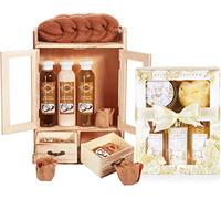 BRUBAKER Cosmetics 2 en 1 Set de Soins - Grand Set Bien-être de 15 Pièces - Femmes Set de Douche et de Bain - Set Cadeau Beauté pour Femmes avec Armoire Décorative - Vanille Rose Menthe