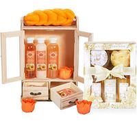 BRUBAKER Cosmetics 2 en 1 Set de Soins - Grand Set Bien-être de 15 Pièces - Femmes Set de Douche et de Bain - Set Cadeau Beauté pour Femmes avec Armoire Décorative - Vanille Rose Menthe