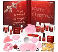 BRUBAKER Cosmetics Calendrier de l’Avent Beauté XXL 2025 - grand calendrier bien-être à ouvrir - 24 surprises pour femmes - rouge