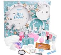 BRUBAKER Cosmetics - Calendrier de l'Avent/Noël - Contient 24 Produits de Bain & Beauté - Coffret XXL de Bien-être - Idée cadeau Femme & Fille - Bleu menthe