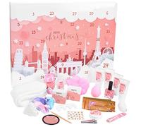 BRUBAKER Cosmetics - Calendrier de l'Avent/Noël - Contient 24 Produits de Bain & Beauté - Coffret XXL de Bien-être - Idée cadeau Femme & Fille - Rose/Moderne