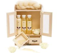 BRUBAKER Cosmetics - Coffret de bain - Beurre de karité - 10 Pièces - Armoire en Bois - Idée cadeau