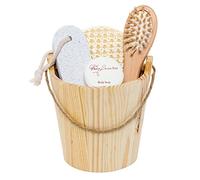 BRUBAKER Cosmetics - Coffret de bain & bien-être - 5 Pièces - Baquet en Bois - Idée cadeau Femme/Homme