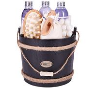BRUBAKER Cosmetics - Coffret de bain & bien-être - Lavande - 9 Pièces - Baquet décoratif - Idée cadeau
