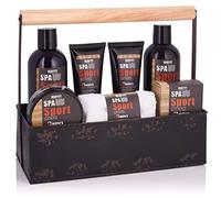BRUBAKER Cosmetics - Coffret de bain & douche - Men's Spa Sport/Musc - 8 Pièces - Soins du corps - Boîte à outils originale - Idée cadeau Homme