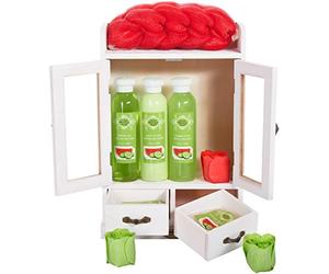 BRUBAKER Cosmetics - Coffret de bain - Pastèque & Concombre - 10 Pièces - Armoire en Bois/Blanc vintage - Idée cadeau