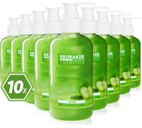 BRUBAKER Cosmetics Lotion lavante pour les mains Savon liquide dans un distributeur pratique - nettoie en douceur et hydrate, pomme, paquet de 10 (10 x 240 ml)