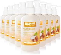 BRUBAKER Cosmetics Lotion lavante pour les mains Savon liquide en distributeur pratique - nettoie en douceur et hydrate, noix de coco, paquet de 10 (10 x 240 ml)