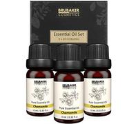 BRUBAKER Cosmetics Set de 3 Huiles de Camomille - Calme, Harmonie - Coffret d'Aromathérapie Aux Huiles Essentielles 3 X 10 ML Huile de Camomille Naturelle & Végétalienne