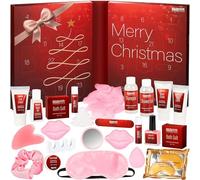 BRUBAKER Cosmetics XXL Calendrier de l'Avent Beauté 2025 - Grand Coffret Bien-Être à Ouvrir et Découvrir - 24 Surprises Cosmétiques et Spa - Ensemble de Noël Unique pour Femmes et Filles - Rouge