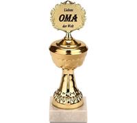 BRUBAKER Coupe - Trophée en or avec socle en marbre - Idée cadeau pour les grands-mères - Motif : La plus chère grand-mère du monde