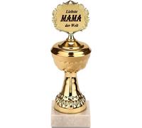 BRUBAKER Coupe - Trophée en or avec socle en marbre - Idée cadeau pour les mamans - Motif : La plus chère maman du monde