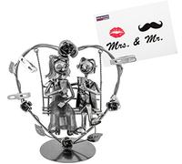BRUBAKER Couple sur Une Balançoire - Cadeau créatif des Dons en Argent ou Photo -y Compris la Carte de voeux