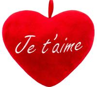BRUBAKER Cœur en peluche Je T'Aime rouge 32 cm