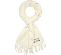 BRUBAKER Echarpe Cashmirillo - env. 30 x 180 cm de long, chaude et douillette - Echarpe d'hiver douillette - Etole avec franges pour femmes et hommes, Ecru