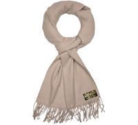 BRUBAKER Écharpe Cashmirillo - env. 30 x 180 cm Longue Légèrement Chaude et Douce - Automne et Hiver Écharpe Douce - Écharpe avec Franges pour Femme et Homme - Beige