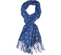 Brubaker Echarpe Cashmirillo - env. 30 x 180cm Légèrement chaude et douillette - Automne et hiver Echarpe douillette - Etole avec franges pour femmes, Noël bleu