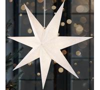 BRUBAKER Étoile de Noël intérieure 60 cm - Étoile de l'Avent à LED Suspendue - Étoile lumineuse à suspendre, Blanc