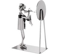 BRUBAKER Figurine à Vis Championnat de Fléchettes - Figurine Artisanale en Fer Homme en Métal Joueur avec Cible de Fléchettes - Figurine en Métal Cadeau pour Les Joueurs de Fléchettes