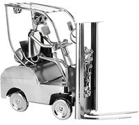 BRUBAKER Figurine de Vis Chariot élévateur - Chauffeur de Chariot élévateur Figurine de Fer Homme en Métal - Figurine de Métal Cadeau pour Magasinier Logistique Chauffeur de Chariot