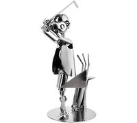 BRUBAKER - Figurine en Métal - Golfeur - Sculpture Unique en Écrous & Boulons - Idée Cadeau Originale