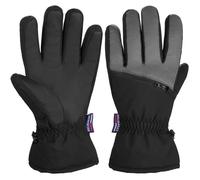 BRUBAKER Gants de Ski Imperméables et Coupe-Vent avec Poche Zippée - Gants d'hiver pour Hommes et Femmes M/L