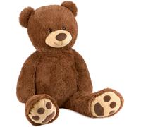 BRUBAKER - Peluche géante XXL - Ours / Nounours - 100 cm - Ultra Douce & Mignonne - Marron