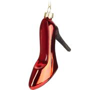 BRUBAKER Hauts talons rouges Boule de Noël en verre - Peinte à la main - Décorations de Noël Drôles - Stiletto Chaussures Femmes Figures Boule de Noël