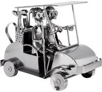 BRUBAKER Homme à visser Voiturette de golf - Figurine en fer faite à la main Homme en métal Golf - 24 cm Figurine en métal Idée de cadeau pour les joueurs de golf et les fans de golf