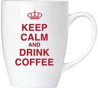 BRUBAKER - Keep Calm and Drink Coffee ! - Tasse à café en céramique - 300 ml - Kaffeebecher