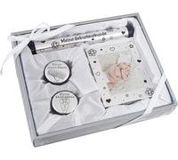 BRUBAKER Kit cadeau bébé avec cadre photo et rangement pour certificat de naissance, dents de lait, premiers cheveux