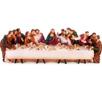 BRUBAKER La Cène - Jésus et ses 12 disciples à table - 36 cm Figurine de Noël peinte à la main - Décoration de Noël