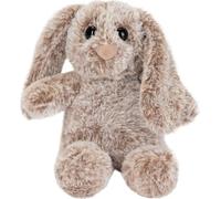 BRUBAKER Lapin en peluche avec oreilles tombantes - 18 cm Lapin en peluche pour enfants - Peluche Lapin en peluche - Peluche Gris Marron