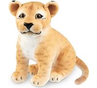 BRUBAKER Lionne en Peluche - 30 cm Animaux en Peluche - Peluche Bébé, Fauve, Assis - Enfants Jouets en Peluche - Marron