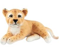 BRUBAKER Lionne en Peluche - 30 cm Animaux en Peluche - Peluche Bébé, Fauve, Couché - Enfants Jouets en Peluche - Marron