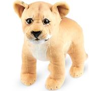 BRUBAKER Lionne en Peluche - 30 cm Animaux en Peluche - Peluche Bébé, Fauve, Debout - Enfants Jouets en Peluche - Marron