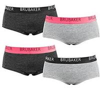 BRUBAKER Lot de 4 sous-vêtements femme Panties