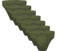 BRUBAKER Lot de 7 slips pour hommes - Sous-vêtements en coton pour homme - Multi-Pack de slips, Olive, taille XL