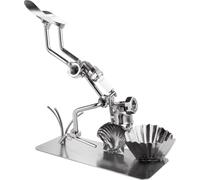 BRUBAKER Mâle à vis plongeur avec coquillage - Figurine en fer faite main Plongeur en perles - Figurine en métal idée cadeau pour plongeur