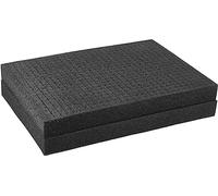 BRUBAKER Mousse Quadrillée, Mousse Cubique - 2 Inserts en Mousse 450 x 325 x 45 mm - Mousse pour Mallette à Outils et Mallette pour Caméra - Insert pour Mallette Protection pour Caméra et Outils