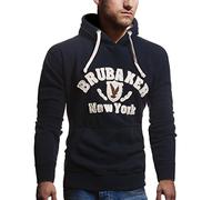 Sweatshirt à capuche pour homme BRUBAKER N.Y. Eagle bleu marine Gr. XXL