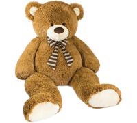BRUBAKER Ours en peluche géant XXL 150 cm brun avec un cœur en peluche 'LOVE